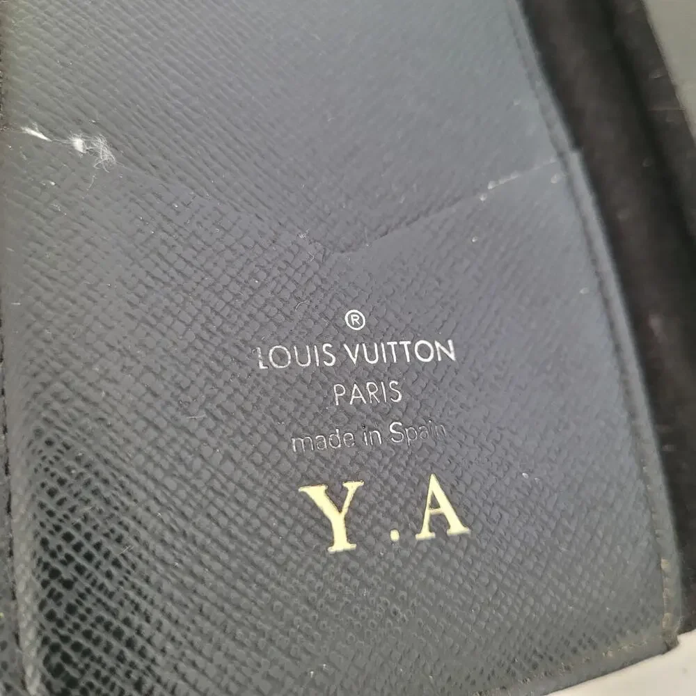 Authentic Louis Vuitton LV Monogram Folio iPhone X Case Black‎ Phone Hard Cover